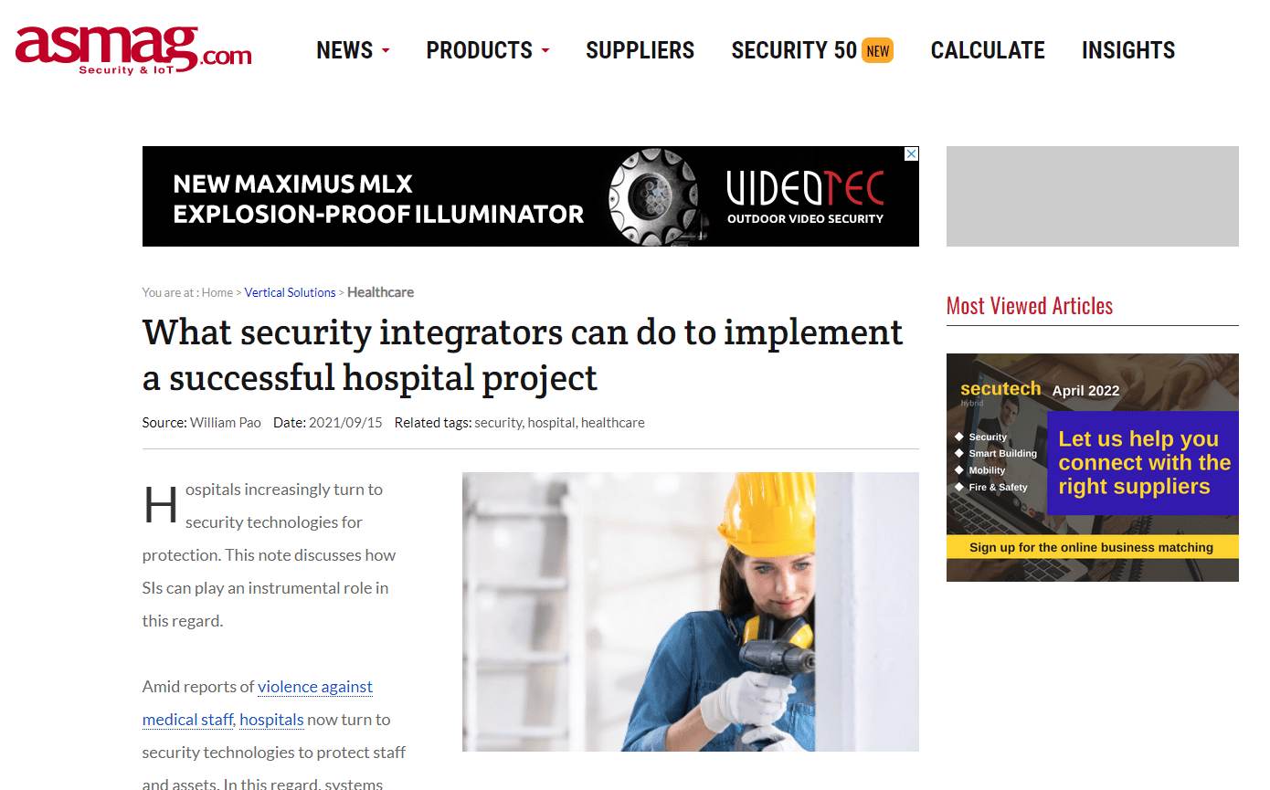 What security integrators can do to implement a successful hospital project