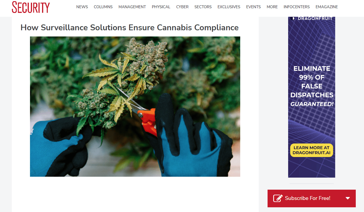 How Surveillance Solutions Ensure Cannabis Compliance