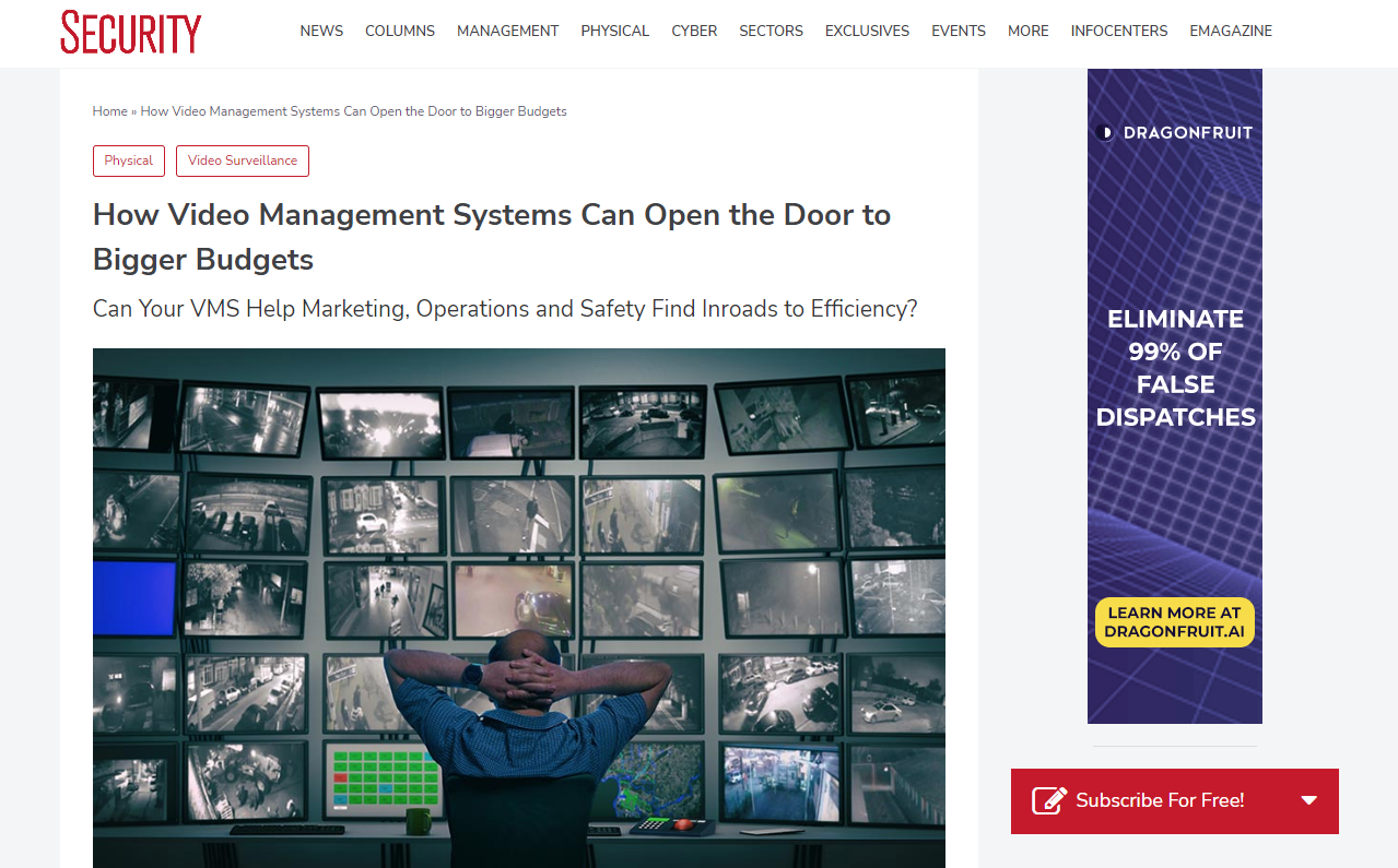 How Video Management Systems Can Open the Door to Bigger Budgets