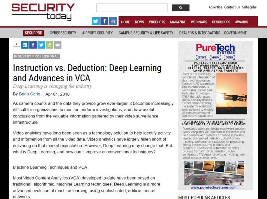 Instruction vs. Deduction: Deep Learning and Advances in VCA