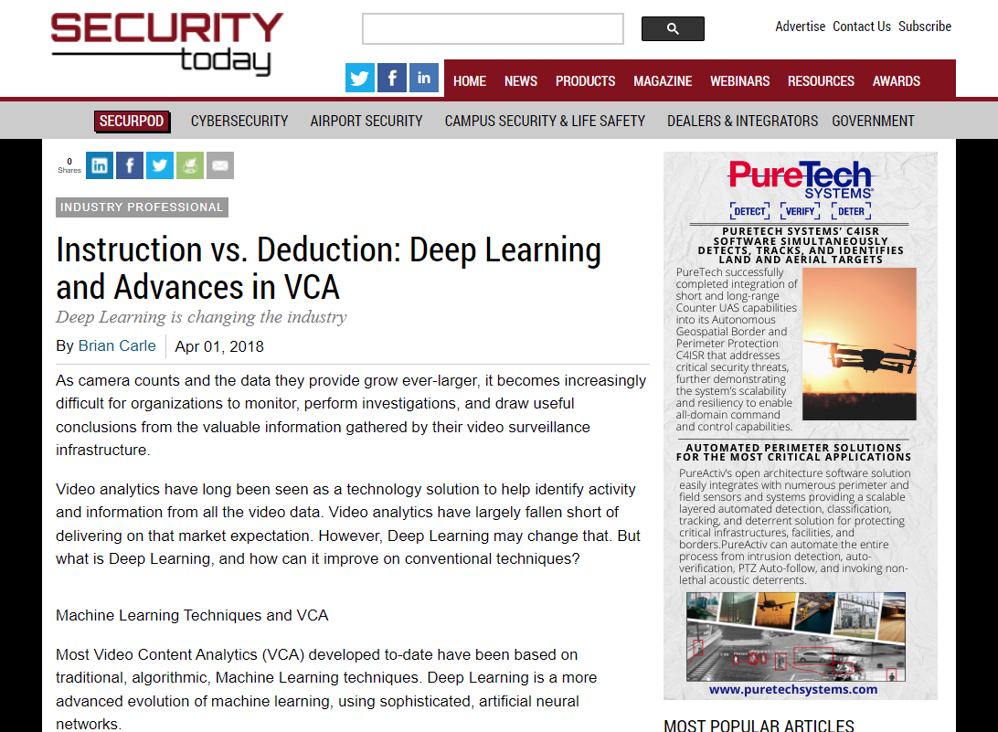 Instruction vs. Deduction: Deep Learning and Advances in VCA