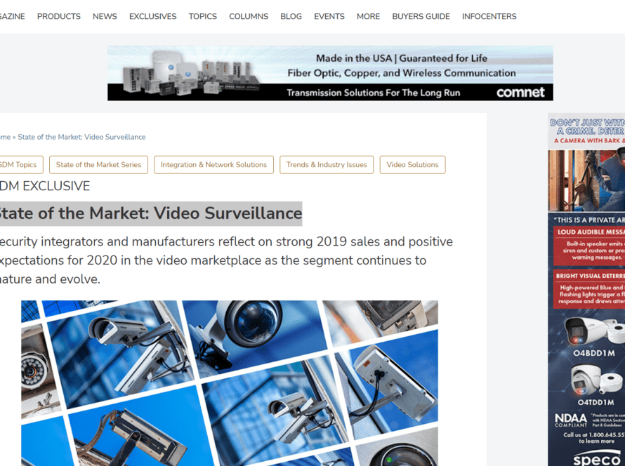 State of the Market: Video Surveillance