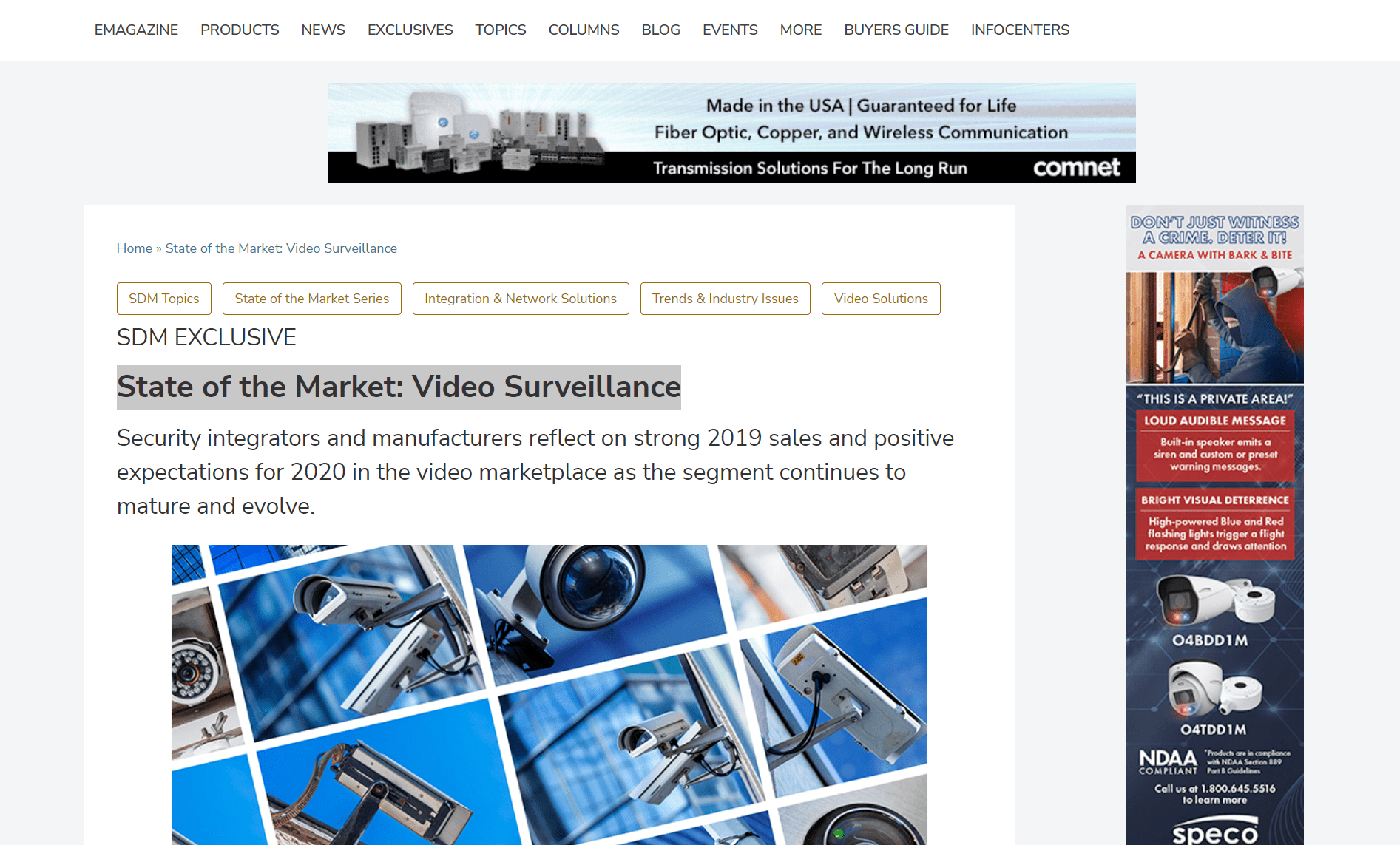 State of the Market: Video Surveillance