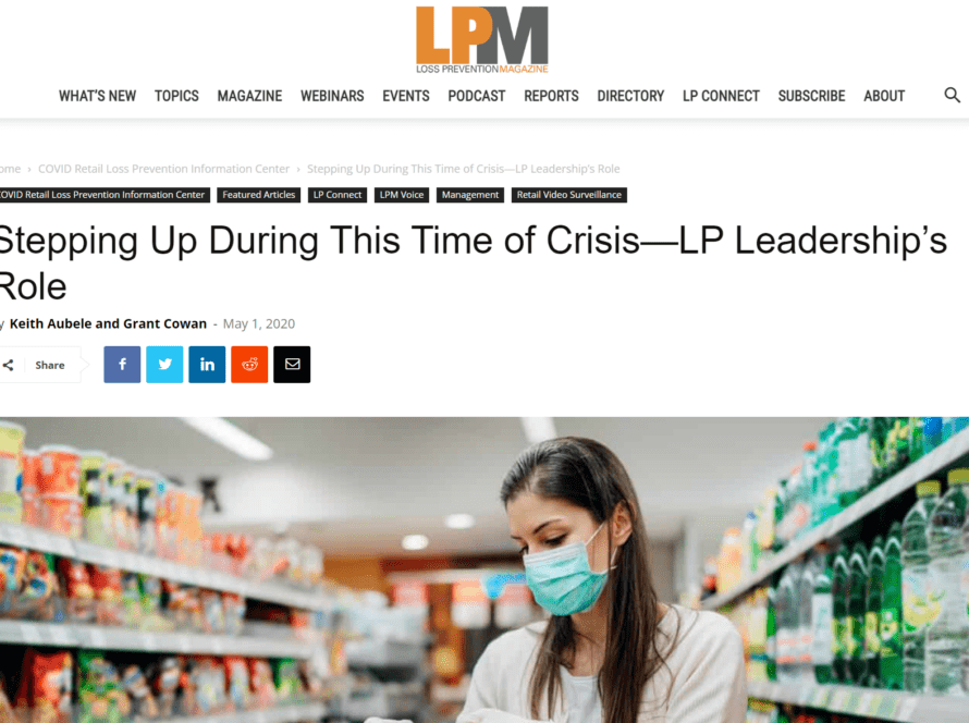 Stepping Up During This Time of Crisis