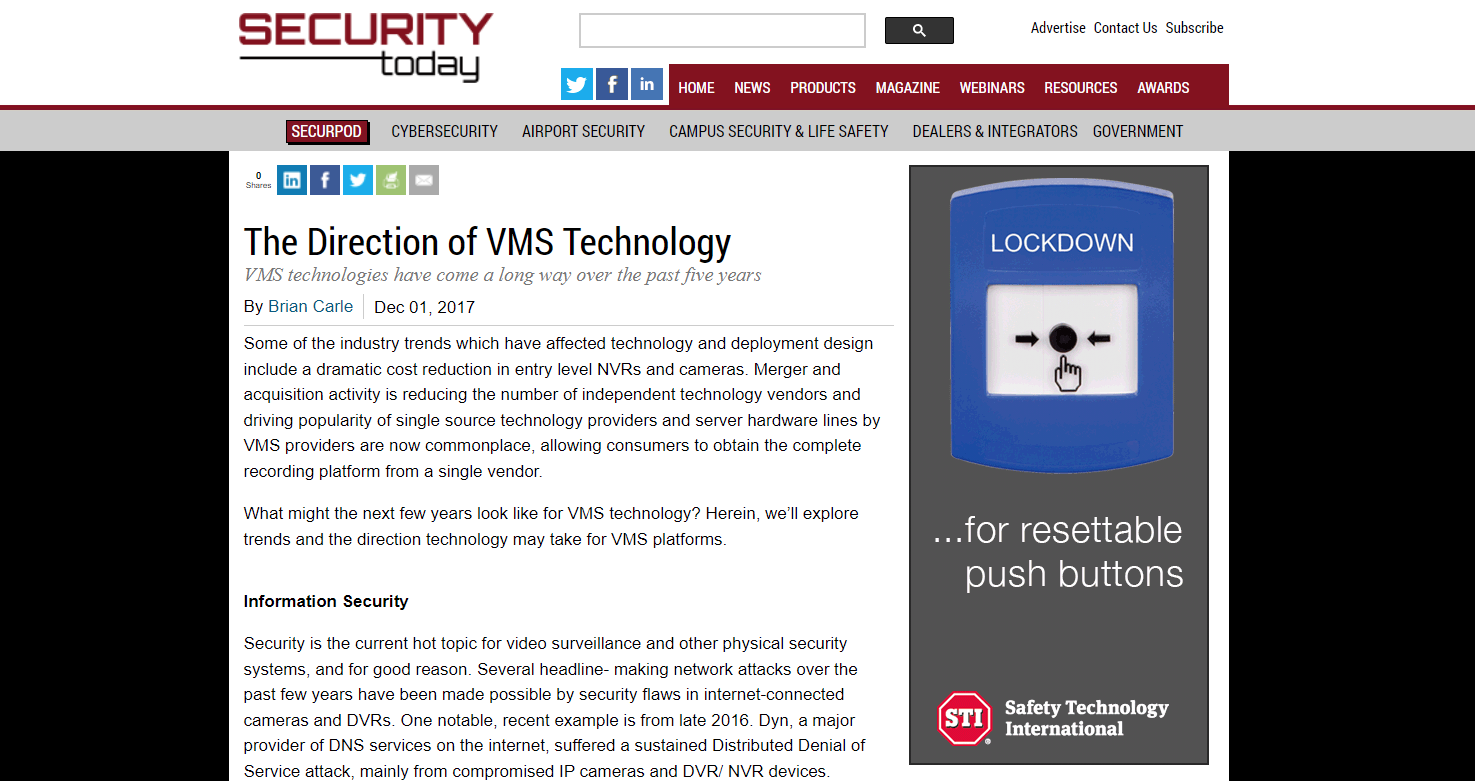 The Direction of VMS Technology