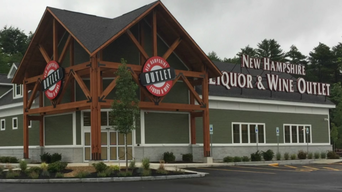 outside view of a New Hampshire Liquor & Wine outlet store