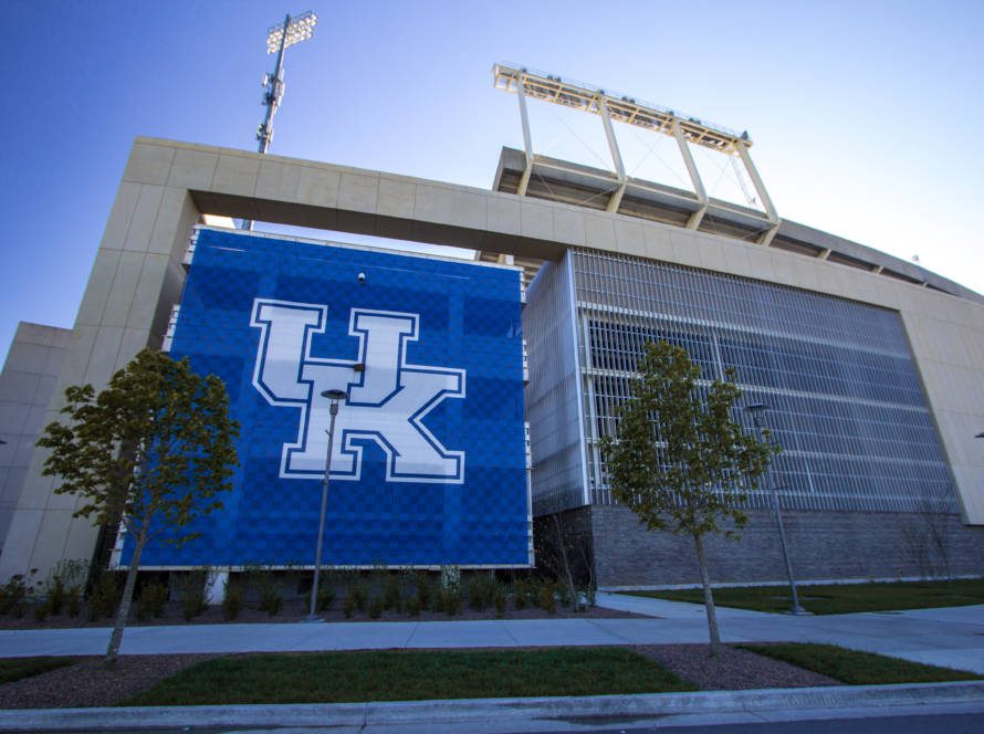 outside view of University of Kentucky stadium