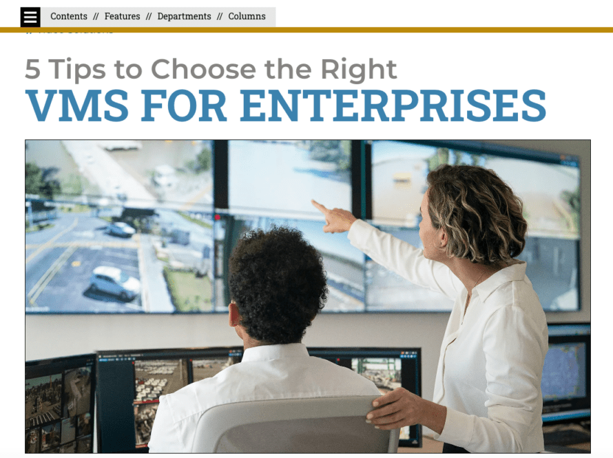 5 Tips to Choose the Right VMS for Your Enterprise