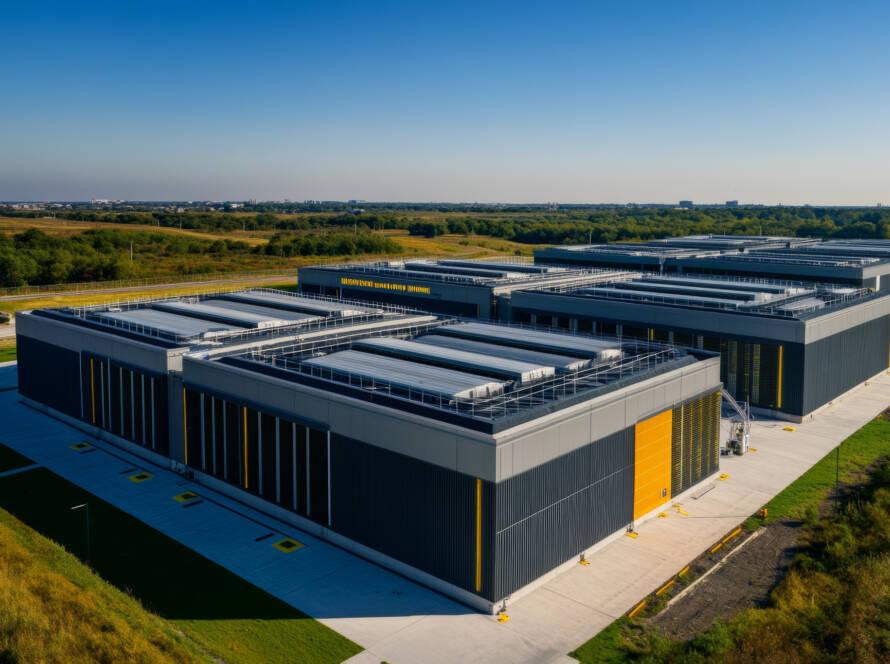 modern data center building