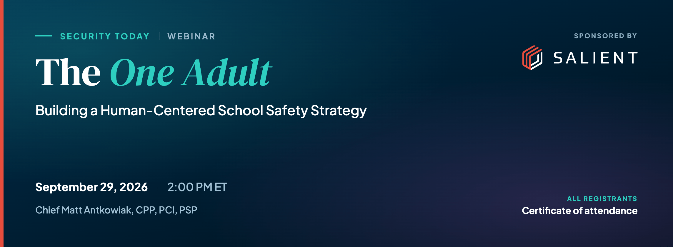 The One Adult: Building a Human-Centered School Safety Strategy